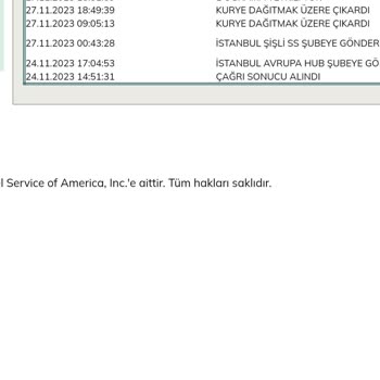 UPS Türkiye Kargo (1 Uğrama Yetkili Yok Bahanesi)
