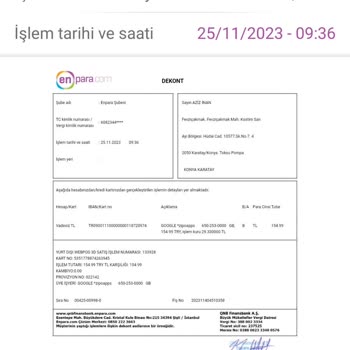 Enpara Hesabımdan İzinsiz Para Çekildi!