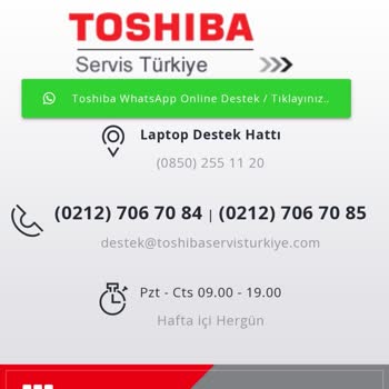 Toshiba Bilgisayar Toshiba Servis Olduğu Söylendi Ancak Sonrasında Olmadığı Söylendi