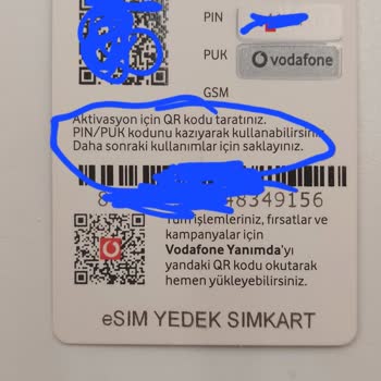 Vodafone E-sim Sürekli Ücret İstenmesi