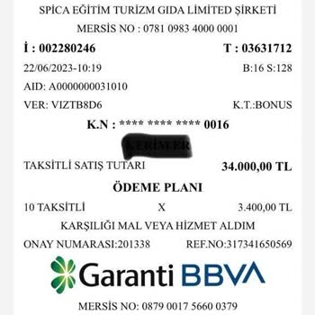 Marmara Park Taahhüt Edilip Ve Yerine Getirilmeyen Hizmet