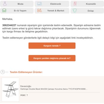 Aras Kargo Evde Olduğum Halde Teslim Etmediler