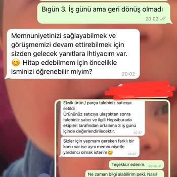 Hepsiburada'nın Gönderdiği Eksik Ürün
