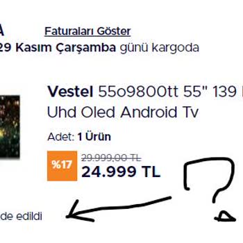 Teknosa Ürün Hasarlı Göndermiş