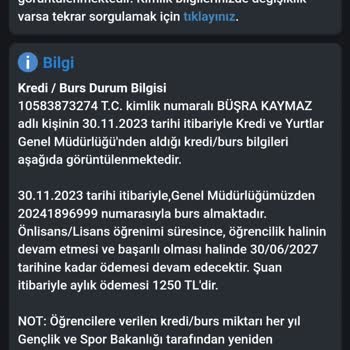 Kredi ve Yurtlar Kurumu Bursum Yatmadı Şikayet Var