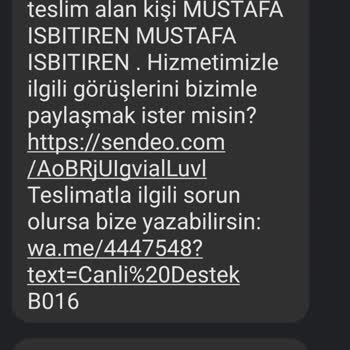 Sendeo Kargom Nerede Yalan Mesaj