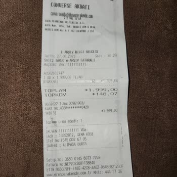 Converse Kusurlu Ayakkabının İnceleme Sonrası Onaylanmaması