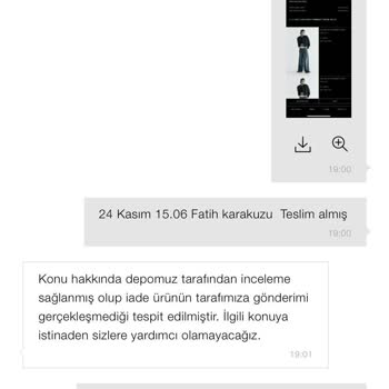 Zara Ceket İadesi Hala Olmadı