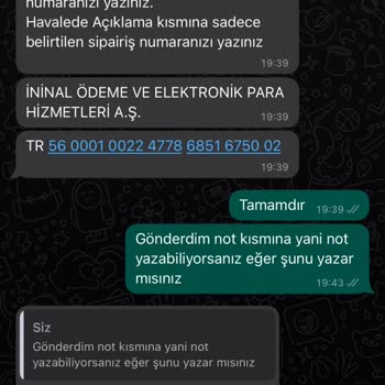 İninal Kart Parası Alındı Ama Çiçek Gönderilmedi Cevapta Verilmedi