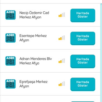 A101 Mağazada Bul Uygulaması