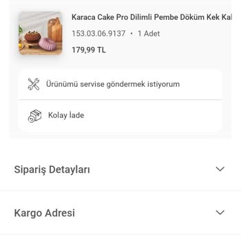 Karaca Züccaciye Karaca Açıklama Yapmadan Sipariş İptali Bir De Eksik Ödeme