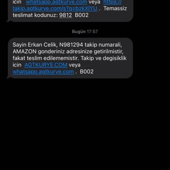 Amazon Ve AGT Kargo İşgüzarlığı