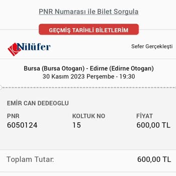 Obilet Araç Arızası, Bilet İptali