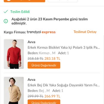 Trendyol Farklı Ürün Geldi Değişim Yapılmıyor