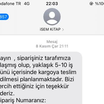 İsem Kitap Elime Ulaşmayan Ürünler