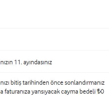 Vodafone Hizmet Alma Haklarımı İhlal Ediyor. Tarifemi Değiştiremiyorum
