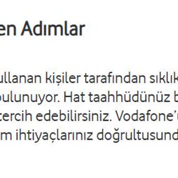 Vodafone Hizmet Alma Haklarımı İhlal Ediyor. Tarifemi Değiştiremiyorum