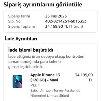 Amazon Sıfır Diye Kullanılmış Ürün Gönderildi