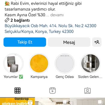 Rabi Mobilya Instagram'dan Sipariş Oluşturdum Gelmedi