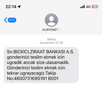 Kuryenet Kartımın Teslim Edilmemesi
