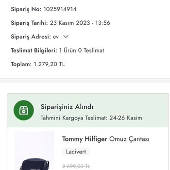 Boyner Siparişim Kargoya Verilmiyor