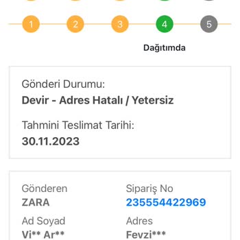 Zara Mağazası Kargo Teslimatı