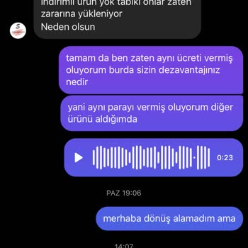 Sumeyyeozyurekcom Ürün Değişiminde İlgisizlik!