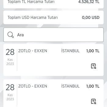 Exxen Kredi Kartımdan Bilgim Dışında Yapılan Harcamalar