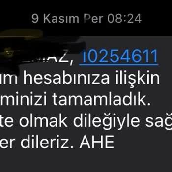Anadolu Hayat Emeklilik BES İade Ücretinin Hesaba Aktarılmaması