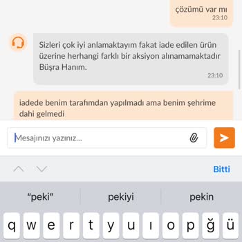 Trendyol Ürünümün Hasar Görmesi Ve Bilgim Dışında İptal Edilmesi