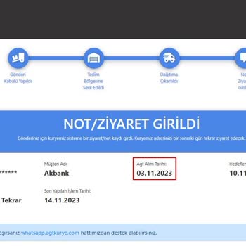 AGT Kurye Kredi Kart Teslimat Mağduriyeti
