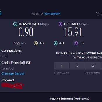 Comnet Destek Ve Hız Sorunu