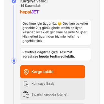 hepsiJET Kargom 10 Gündür Gelmedi