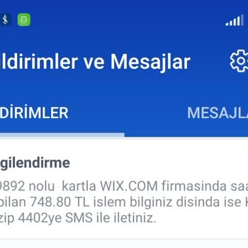 Wix.com Habersiz Kredi Kartımdan Para Çektiler