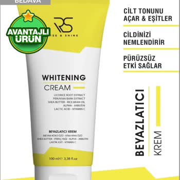 Rise&shine Beyazlatıcı Krem Sorunu Sivilce