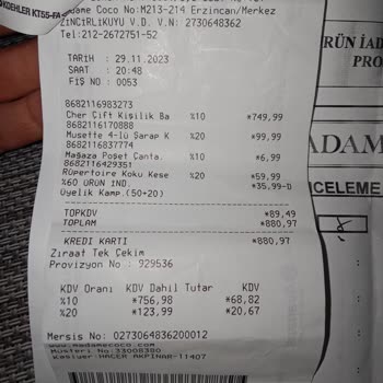 Madame Coco İkl Alış Verişimde Kurumsal Bir Firma Güveni Veremedi