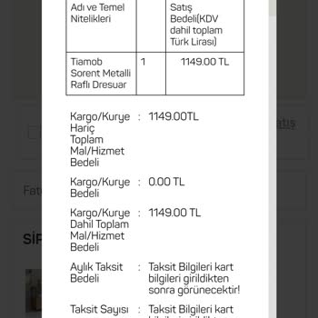 A101 İnternet Sayfasından Vermiş Olduğum Sipariş Gelmedi