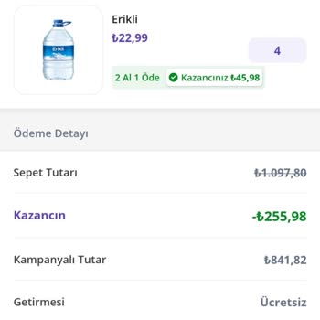 Getir Kampanyadan Alınan Üründen Hem Eksik Gönderip Hem Paradan Kesiyor.