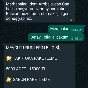 İldem Ambalaj, Paketleme Şikayet Hakkında