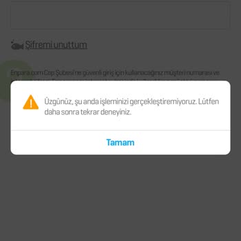 Enpara Giriş Hata Veriyor