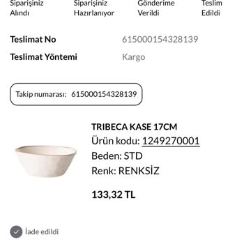 Mudo Aldığım Ürünle Haberim Olmadan İade Edildi