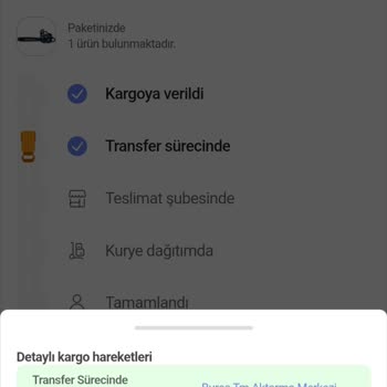 hepsiJET Kargonun Bekletilmesi Herhangi Bir Hareketin Olmaması