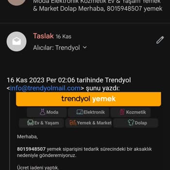 Halkbank Para İadesi, Trendyol Sipariş