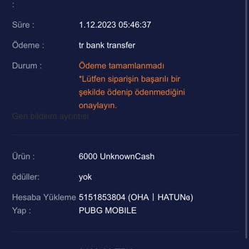 Midasbuy Uc Gelmedi Hesabımdan Para Çekildi