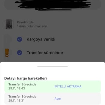 Sürat Kargo Hareketsiz Bekleyen Kargo