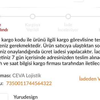 CEVA Logistics Ürün İadesi İçin Hala Kargo İletişime Geçmedi