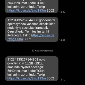 KARGOMsende Sipariş Teslimat Aksaklığı