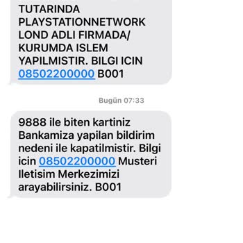 PlayStation London GB İsimli Firma Kartımdan İzinsiz Para Çekilmiş