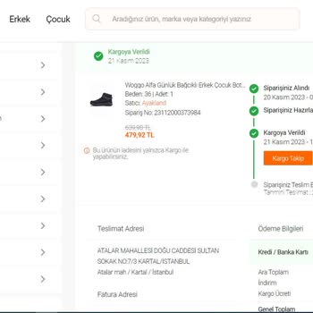 FLO Ayakkabı Teslim Edilmeyen Ürün