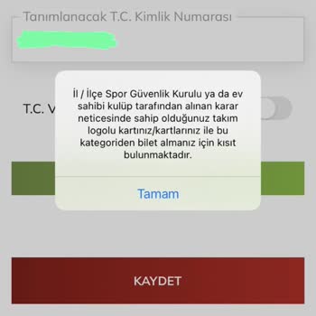 Passolig Bilet Alamıyorum Hatası